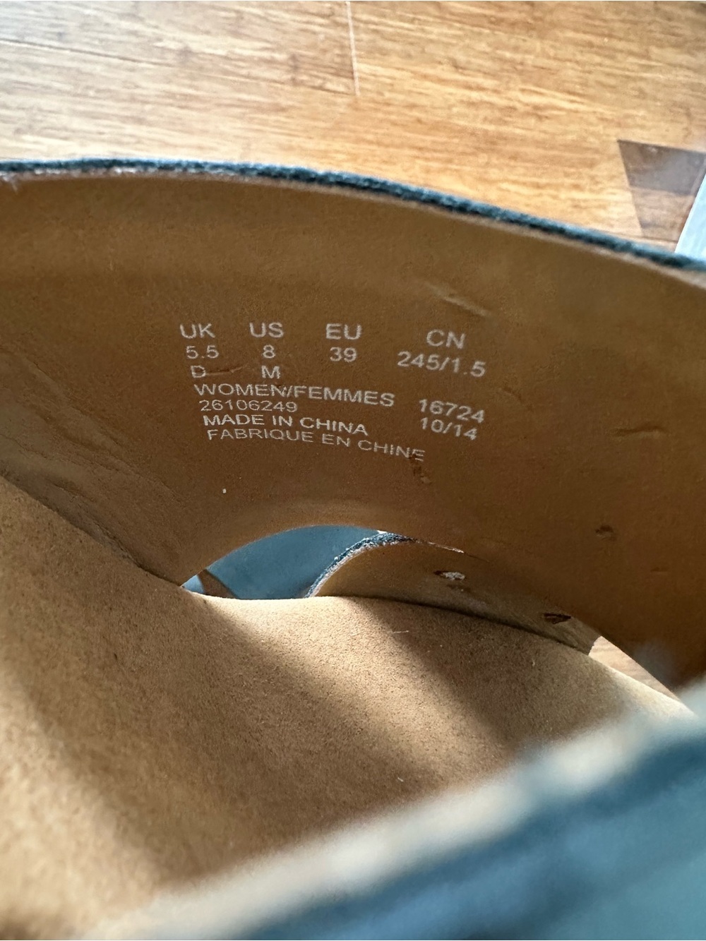 Clarks Black Open-Toe Slide wedge heel - Picture 5 of 6